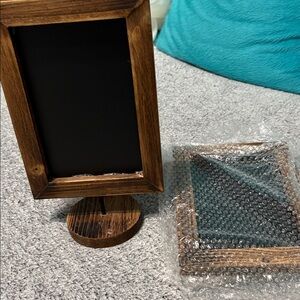 Rustic Brown Chalkboard Stand